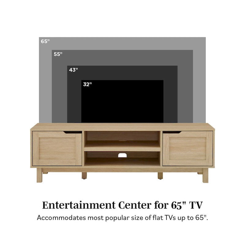 Middlebrook Designs Modern Framed-Door TV Stand