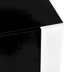 Black Modern 68.1 Fireplace TV Stand with 2 Large Cabinets for TVs Up to 78