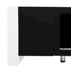 Black Modern 68.1 Fireplace TV Stand with 2 Large Cabinets for TVs Up to 78
