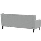 78.75 Polyester 3-Seater Sofa with Tufted Back and Cushions