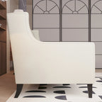 78.75 Polyester 3-Seater Sofa with Tufted Back and Cushions