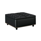 Modern Storage Coffee Table with Storage Doors for Living Room