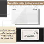 High Gloss Storage Cabinet with LED Lights,67 Tall Cabinet with Acrylic Door,with Open Countertop and Tempered Glass Shelves