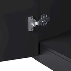 High Gloss Storage Cabinet with LED Lights,67 Tall Cabinet with Acrylic Door,with Open Countertop and Tempered Glass Shelves