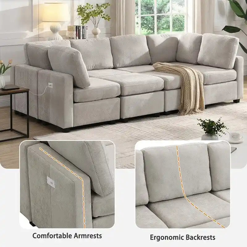 103inch Sectional Sofa Couch Sofa Bed