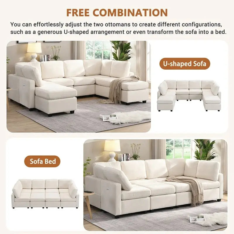103inch Sectional Sofa Couch Sofa Bed