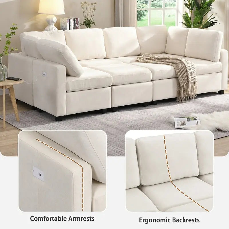 103inch Sectional Sofa Couch Sofa Bed