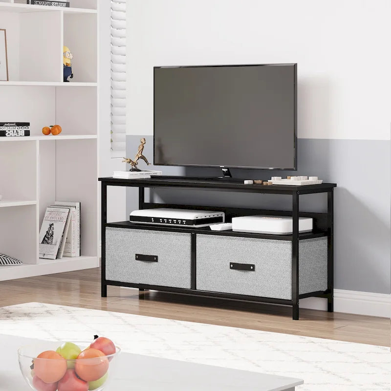 Entertainment Center with Storage TV Stand for Bedroom