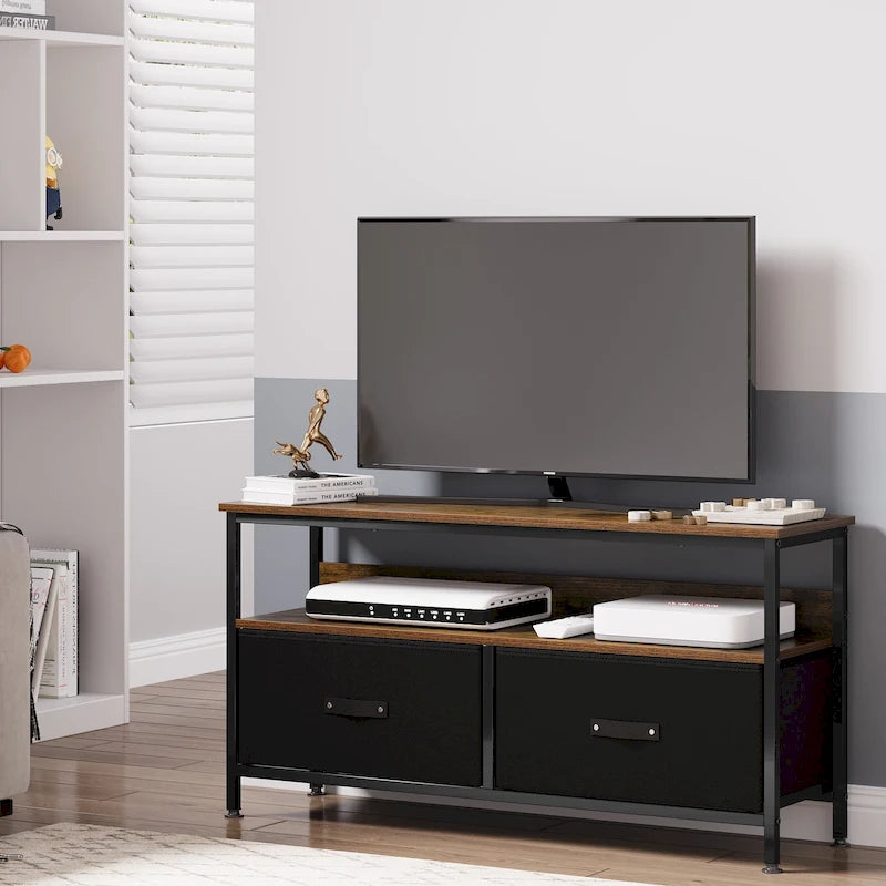 Entertainment Center with Storage TV Stand for Bedroom