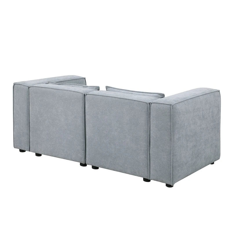 Chenille Fabric Sofa with Legs