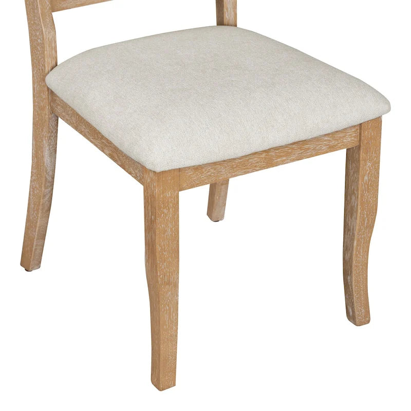 Lak Retro 5-Piece Dining Sets with Upholstered Chairs by GDFStudio