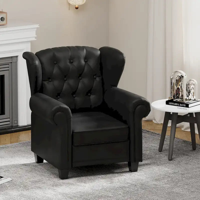 Modern Tufted Push Back Tufted Recliner Armchair