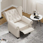 Modern Tufted Push Back Tufted Recliner Armchair