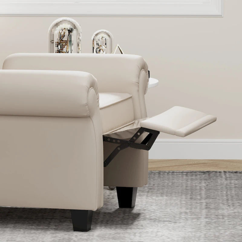 Modern Tufted Push Back Tufted Recliner Armchair