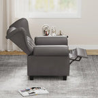 Modern Tufted Push Back Tufted Recliner Armchair