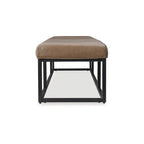 Signature Design by Ashley Joston Brown/Black Accent Bench - 70.87 W x 18.87 D x 15.75 H