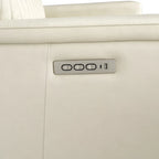 Genuine Leather Power Recliner Sectional Sofa with Ajustable Headrest, Power Lumbar, USB&USB-C Port