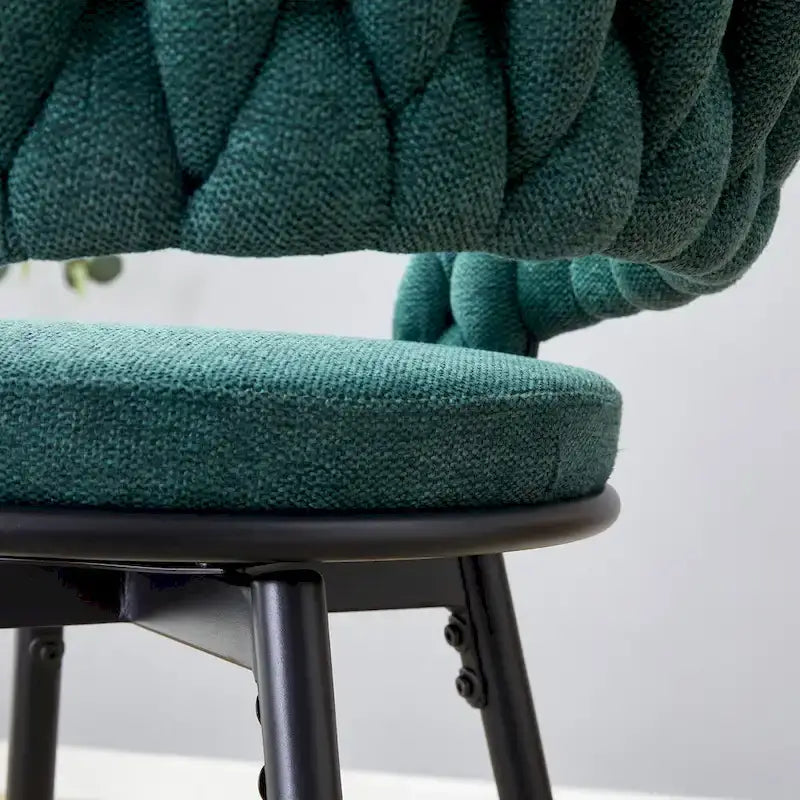 Set of 2 Swivel Bar Stools with Breathable Linen Cushions - Counter Height Stools for Kitchen Island, Dining or Pub