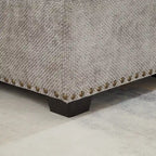 97 Chenille L-Shaped Sleeper Sectional Sofa with Storage Ottoman