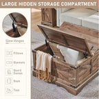 Farmhouse Coffee Table, Square Wood Center Table for Living Room