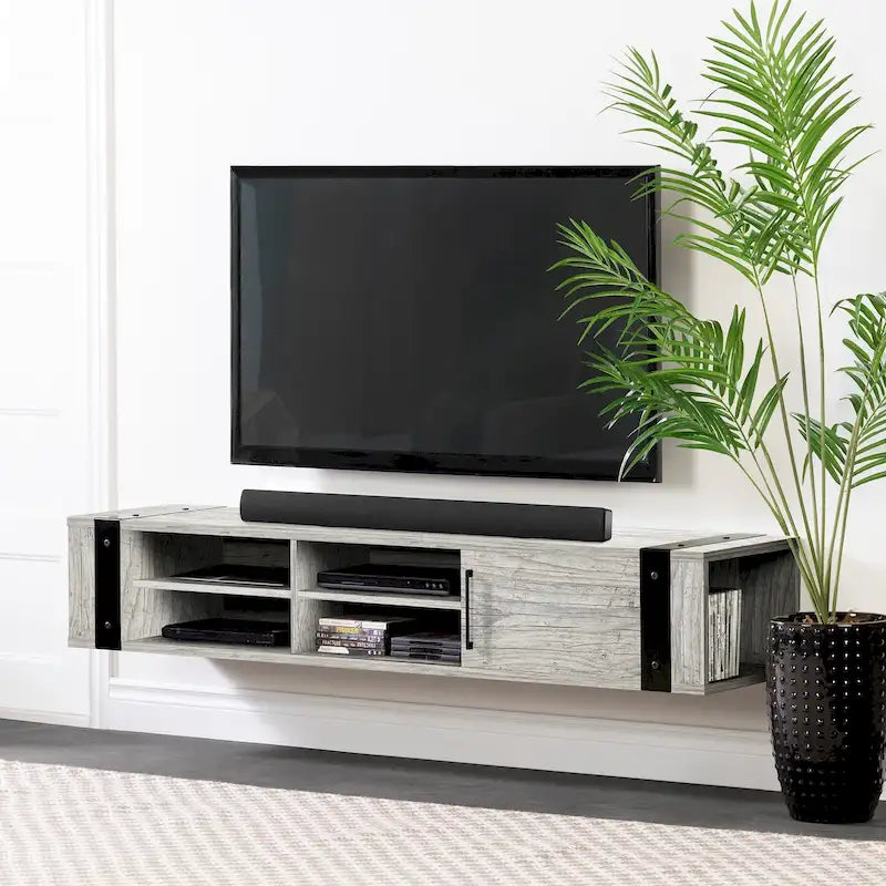 South Shore Munich 68 Wall Mounted Media Console - 68-Inch