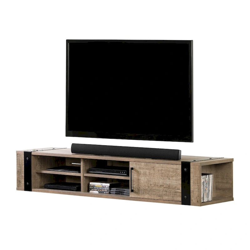 South Shore Munich 68 Wall Mounted Media Console - 68-Inch