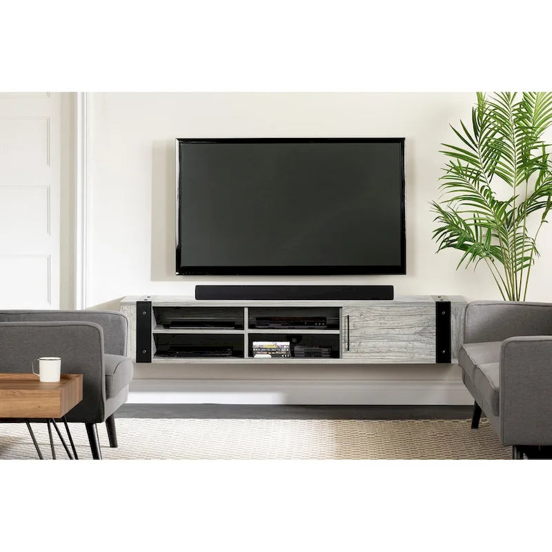 South Shore Munich 68 Wall Mounted Media Console - 68-Inch