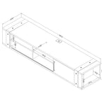 South Shore Munich 68 Wall Mounted Media Console - 68-Inch