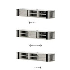 South Shore Munich 68 Wall Mounted Media Console - 68-Inch