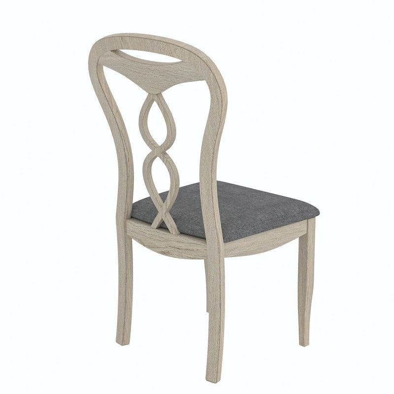 VECELO Solid Wood Dining Chairs Set of 2/4/6, Kitchen Side Chair
