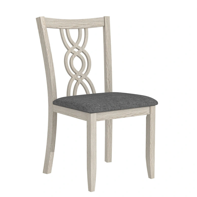 VECELO Solid Wood Dining Chairs Set of 2/4/6, Kitchen Side Chair