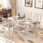 VECELO Solid Wood Dining Chairs Set of 2/4/6, Kitchen Side Chair