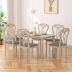 VECELO Solid Wood Dining Chairs Set of 2/4/6, Kitchen Side Chair