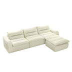 116.26 Modular Foam L-Shaped Floor Sofa with Free Combination, No-Assembly Design & Ergonomic Support (4/6-Seater Options)