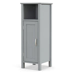 Gymax Bathroom Storage Organizer Narrow Floor Cabinet w/ 2-Tier