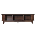 Modern Dark Brown TV Stand for 75 TVs,Solid Wood TV Console with Storage Cabinet,Entertainment Center