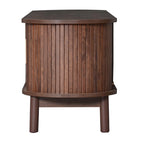 Modern Dark Brown TV Stand for 75 TVs,Solid Wood TV Console with Storage Cabinet,Entertainment Center