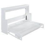 Murphy Bed with Hydraulic Lift & Desk Design, Queen/Full Size Bed
