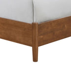 Furniture of America Beau Midcentury 4-Piece Walnut Wood Platform Bedroom Set