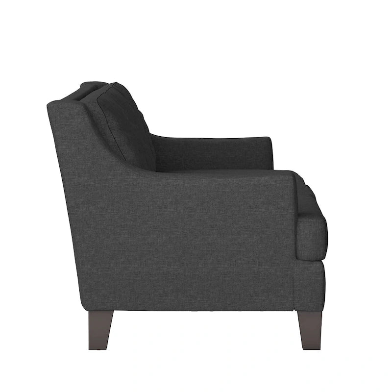 Elston Tufted Linen Track Sofa by iNSPIRE Q Modern