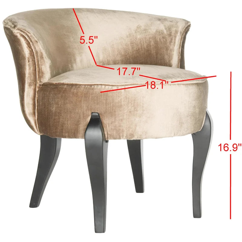 SAFAVIEH Evita Petite Vanity Chair - 23Wx25Dx22H