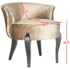 SAFAVIEH Evita Petite Vanity Chair - 23Wx25Dx22H