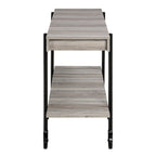 Hyssop Farmhouse 47-inch Metal 1-Shelf Console Table by Furniture of America