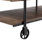 Hyssop Farmhouse 47-inch Metal 1-Shelf Console Table by Furniture of America
