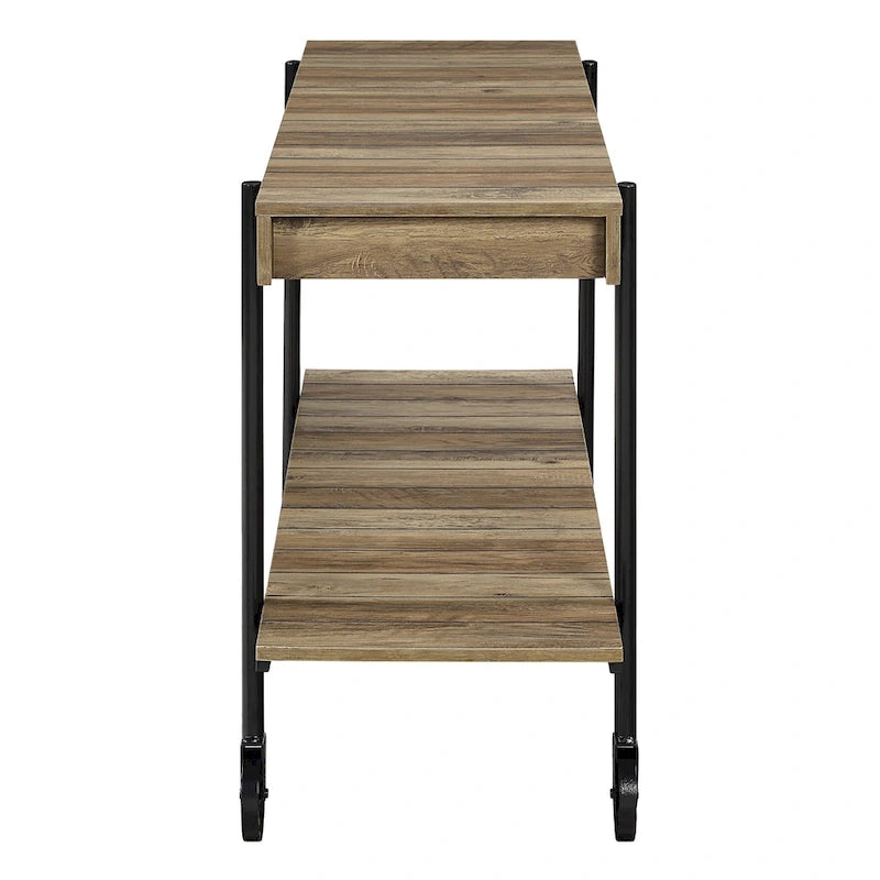 Hyssop Farmhouse 47-inch Metal 1-Shelf Console Table by Furniture of America