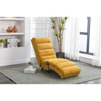 Linen Chaise Lounge Indoor Chair - 58.27 x 21.65 x 34.25