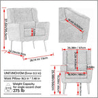 Modern Accent Chair Upholstered Foam Filled Living Room Chairs - 28.74 x 24.21 x 37.60