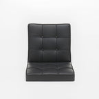 Milania Modern Button Tufted Leather Dining Chairs (Set of 2) by Christopher Knight Home