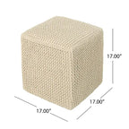 Tessie Knitted Foot Stool by Christopher Knight Home