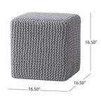 Tessie Knitted Foot Stool by Christopher Knight Home